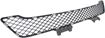 Mercedes Benz Center Bumper Grille-Textured Black, Plastic, Replacement REPM015348