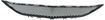 Mercedes Benz Center Bumper Grille-Textured Black, Plastic, Replacement REPM015352