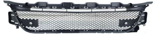 Mercedes Benz Center Bumper Grille-Textured Black, Plastic, Replacement REPM015360