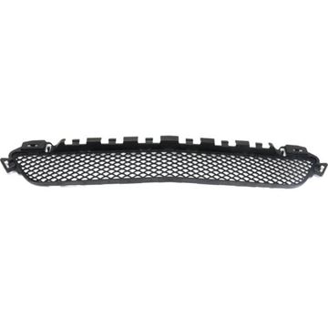 Mercedes Benz Center Bumper Grille-Textured Black, Plastic, Replacement REPM015367