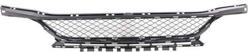 Mercedes Benz Center Bumper Grille-Textured Black, Plastic, Replacement REPM015368