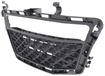 Mercedes Benz Passenger Side Bumper Grille-Textured Black, Plastic, Replacement REPM015503