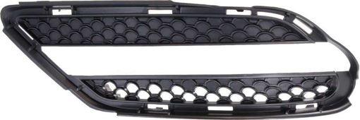 Mercedes Benz Driver Side Bumper Grille-Black, Plastic, Replacement REPM015516