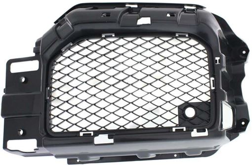 Mercedes Benz Passenger Side Bumper Grille-Textured Black, Plastic, Replacement REPM015525