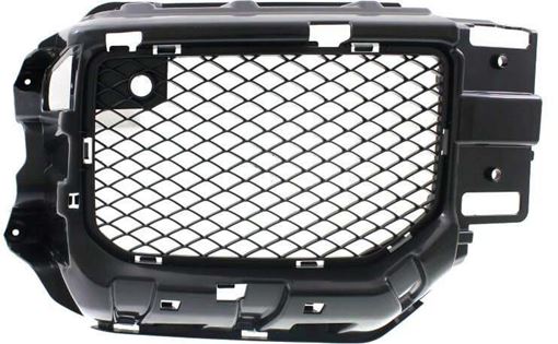 Mercedes Benz Driver Side Bumper Grille-Textured Black, Plastic, Replacement REPM015526