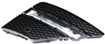 Mercedes Benz Passenger Side Bumper Grille-Textured Black, Plastic, Replacement REPM015551