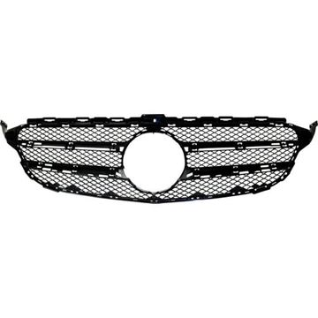 Mercedes Benz Bumper Grille-Textured Black, Plastic, Replacement REPM070197Q