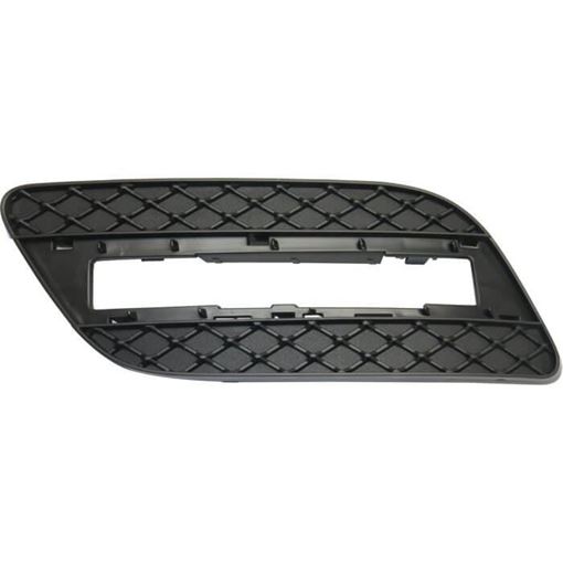 Mercedes Benz Driver Side Bumper Grille-Textured Black, Plastic, Replacement REPM112704