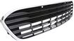 Toyota Bumper Grille-Chrome Shell w/ Silver Insert, Plastic, Replacement REPT015341