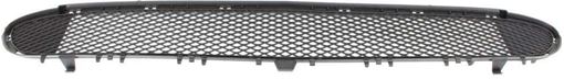 Mercedes Benz Center Bumper Grille-Dark Gray, Plastic, Replacement RM01530004