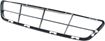 Nissan Bumper Grille-Black, Plastic, Replacement RN01530001