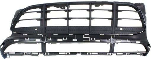 Porsche Center Bumper Grille-Black, Plastic, Replacement RP01530001