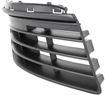 Volkswagen Passenger Side Bumper Grille-Textured Black, Plastic, Replacement V015505