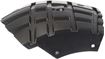 GMC Front, Passenger Side, Front Section Bumper Retainer-Black, Plastic, Replacement REPG019105