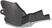 Mercedes Benz Front, Passenger Side, Inner Bumper Retainer-Black, Plastic, Replacement REPM014909