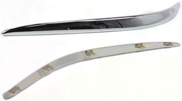 Bumper Trim, X-Type 02-08 Front Bumper Molding Lh,Outer,Plas, Chrme, W/O Turn Signal Light On Trim, Replacement J016104