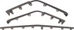 Cadillac Front Bumper Trim-Gray, Replacement REPC015902