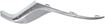 Jeep Front, Passenger Side, Outer Bumper Trim-Chrome, Replacement REPJ016103