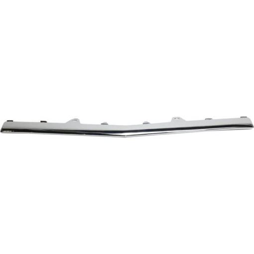 Bumper Trim, E-Class 14-16 Front Bumper Molding, Lower, Center, Chr, W/Amg Pkg., Exc. E63 (Sedan-2014)/Wagon, Replacement REPM015920