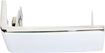 Mercedes Benz Front, Passenger Side Bumper Trim-Chrome, Replacement REPM016303