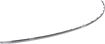 Mercedes Benz Rear, Center Bumper Trim-Chrome, Replacement REPM763506