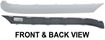 Mercedes Benz Rear, Passenger Side Bumper Trim-Primed, Replacement REPM763705