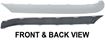 Mercedes Benz Rear, Driver Side Bumper Trim-Primed, Replacement REPM763706