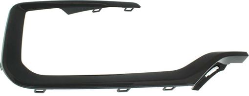 GMC Front, Passenger Side Bumper Trim-Black, Plastic, Replacement RG01610003