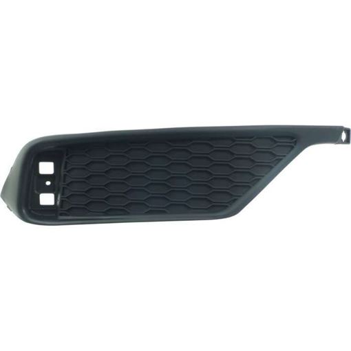 Honda Rear, Driver Side Bumper Trim-Black, Replacement RH76370002