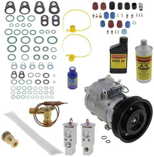 AC Compressor, Mdx 01-02 / Pilot 03-04 A/C Copmressor Kit, With Rear Air | Replacement REPA191107