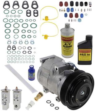 AC Compressor, Mdx 03-06 / Pilot 05-07 A/C Compressor Kit, W/O Rear Air | Replacement REPA191110