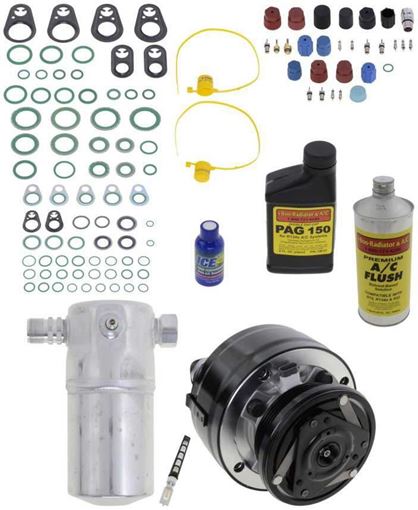 AC Compressor, Ck / Suburban 1993 A/C Compressor Kit, W/O Rear Air, Oem Type | Replacement REPC191138