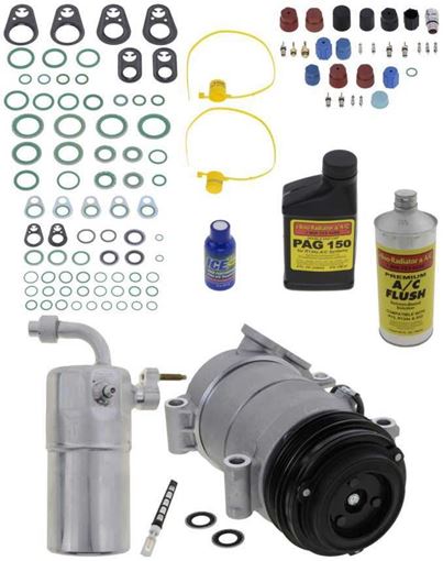 AC Compressor, Silverado / Tahoe 99-02 A/C Compressor Kit, V8/Gas, W/O Rear Air, Delphi Type | Replacement REPC191148