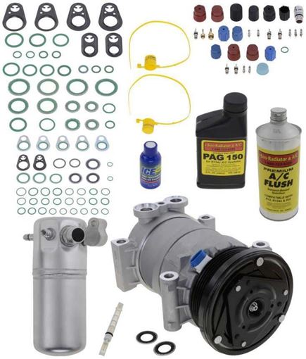 AC Compressor, Express Van 98-00 A/C Compressor Kit, W/O Rear Air | Replacement REPC191155