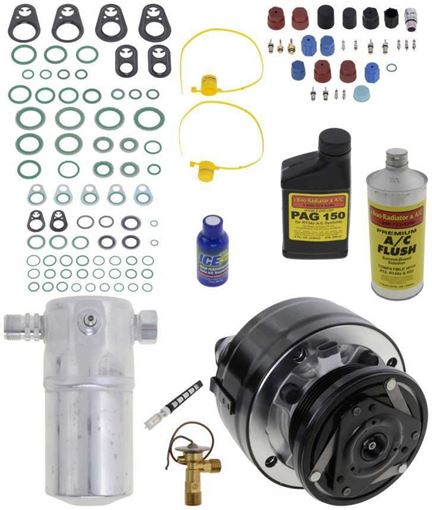 AC Compressor, Suburban 1993 A/C Compressor Kit, With Rear Air | Replacement REPC191159