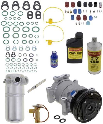 AC Compressor, Express Van 98-98 A/C Compressor Kit, W/ Rear Air, 1St Design Rear Txv | Replacement REPC191196