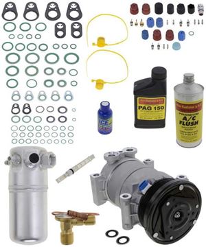 AC Compressor, Express Van 98-98 A/C Compressor Kit, W/ Rear Air, 2Nd Design Rear Txv | Replacement REPC191197