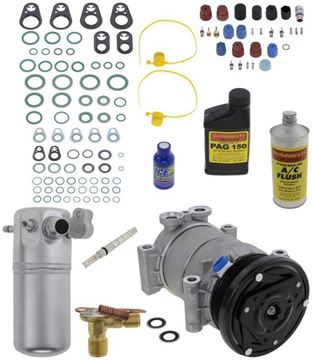 AC Compressor, Express Van 00-02 A/C Compressor Kit, W/ Rear Air | Replacement REPCV191101