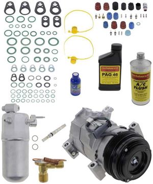 AC Compressor, Express Van 03-14 A/C Compressor Kit, W/ Rear Air | Replacement REPCV191103