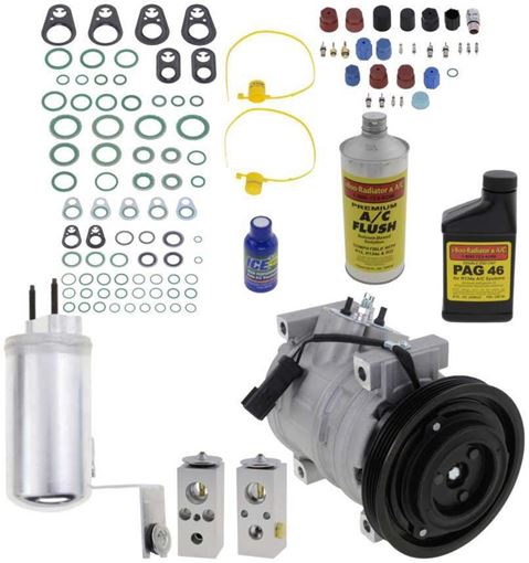 AC Compressor, Pt Cruiser 2006 A/C Compressor Kit, Turbo, Denso 10S15c Type | Replacement REPCV191128