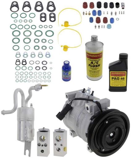 AC Compressor, Pt Cruiser 2006 A/C Compressor Kit, Non-Turbo, Denso 10S15c Type | Replacement REPCV191132