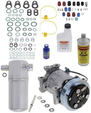 AC Compressor, S10/Blazer 96-98 A/C Compressor Kit, 4.3L, Sanden Type Compressor | Replacement REPCV191136