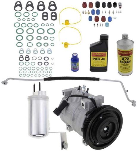 AC Compressor, Pt Cruiser 2004 A/C Compressor Kit, Non-Turbo 10S15c Type | Replacement REPCV191137