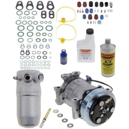 AC Compressor, Suburban 96-99 A/C Compressor Kit, W/O Rear Air, Sanden Type | Replacement REPCV191146