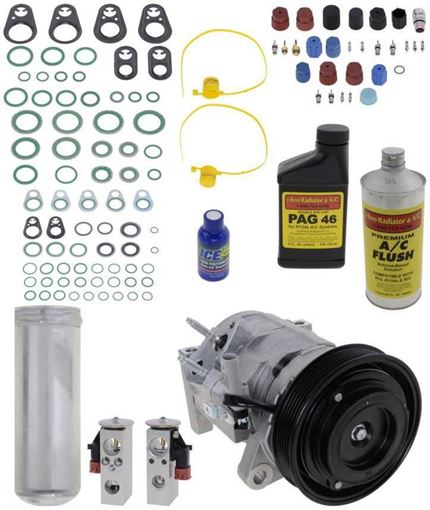 AC Compressor, Caravan 01-04 A/C Compressor Kit, 3.3L, W/O Rear Air | Replacement REPD191113