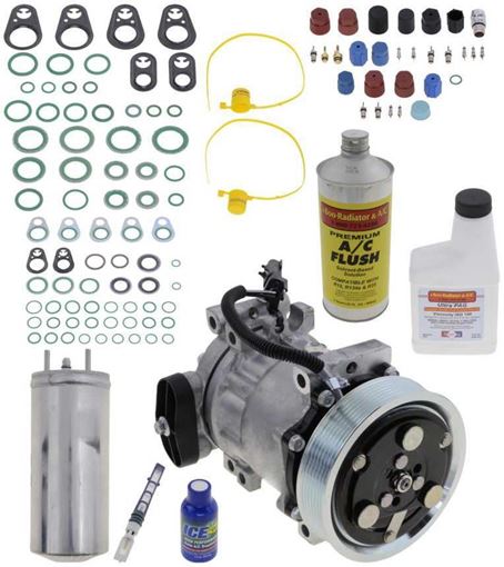 AC Compressor, Dakota 00-01 A/C Compressor Kit, 3.9/5.9L, With Purple Orifice Tube | Replacement REPD191124