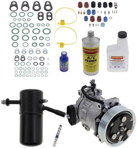 AC Compressor, Dakota 97-99 A/C Compressor Kit, V6/V8 | Replacement REPD191138