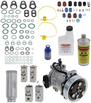 AC Compressor, Durango 98-00 A/C Compressor Kit, Exc. 4.7L, With Rear Air | Replacement REPD191147