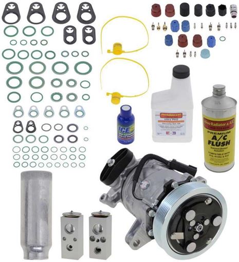 AC Compressor, Durango 2001 A/C Compressor Kit, 4.7L, W/O Rear Air | Replacement REPD191150