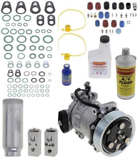 AC Compressor, Durango 2001 A/C Compressor Kit, 5.9L, W/O Rear Air | Replacement REPD191152